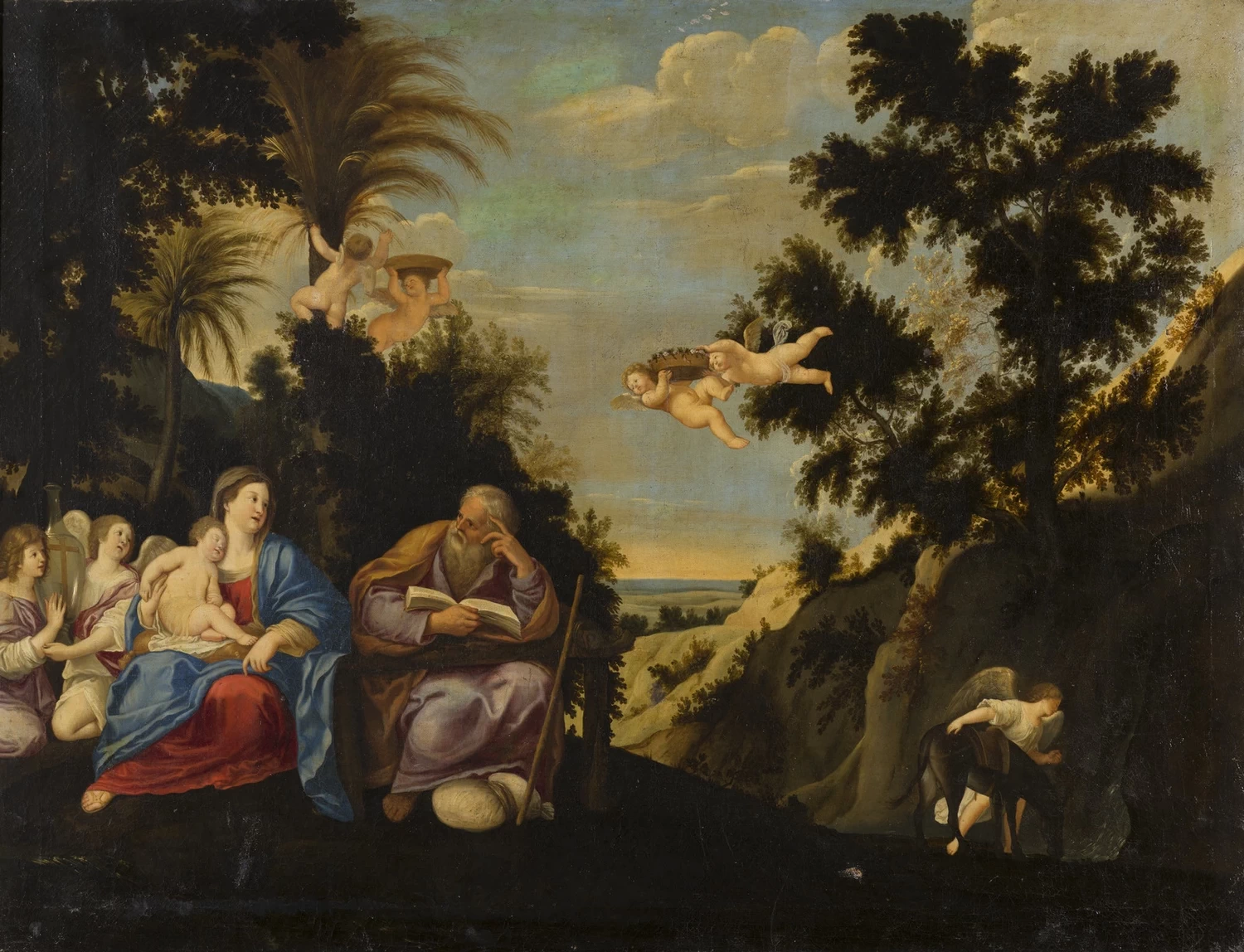 Riposo durante la fuga in Egitto - Cultural Heritage Agency of the Netherlands Art Collection